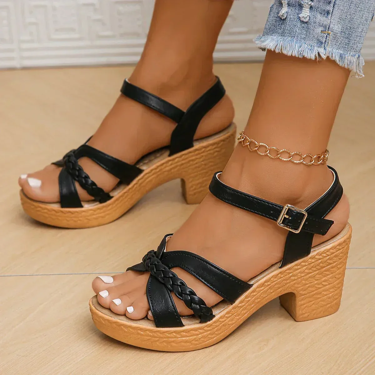Amira - Orthopedic Mid Heel Sandals
