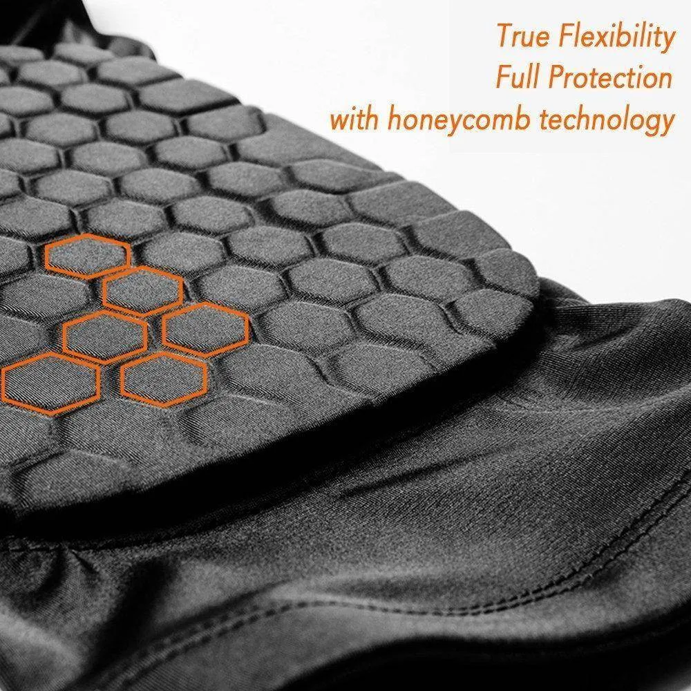 Compression Knee Sleeve Padded Leg Support HoneyComb Pad