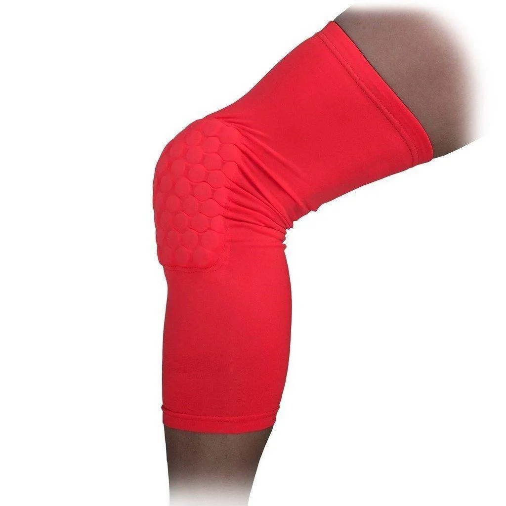Compression Knee Sleeve Padded Leg Support HoneyComb Pad