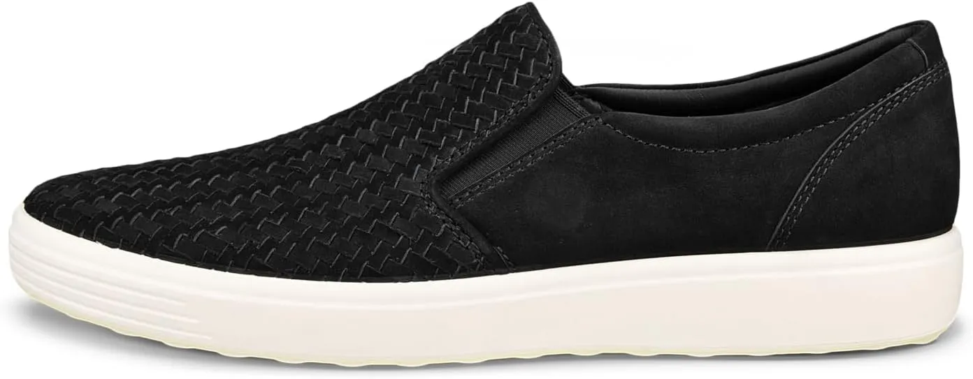 ECCO Womens Soft 7 Woven Slip On 2.0 Sneaker