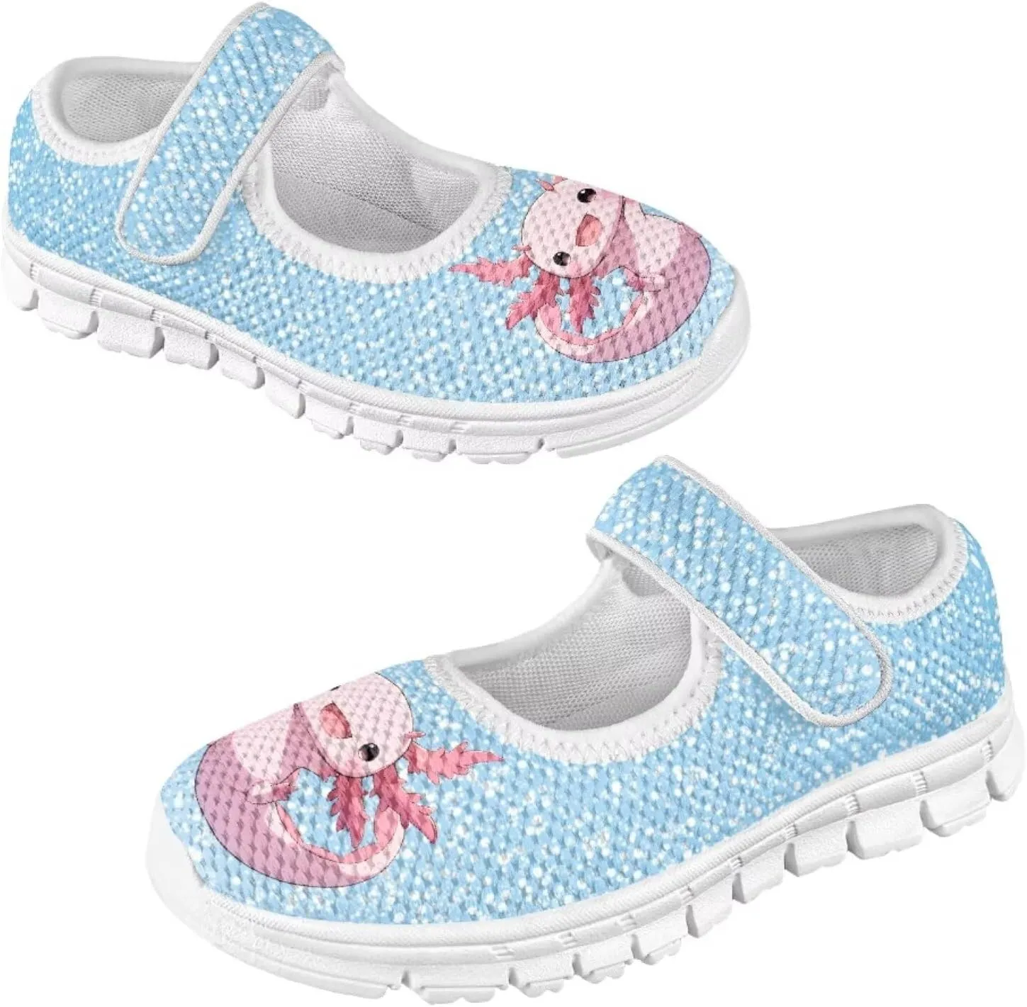 Girls Axolotl Mary Jane Dress Shoes Ballet Princess Flats Party Wedding School Shoes for Kids
