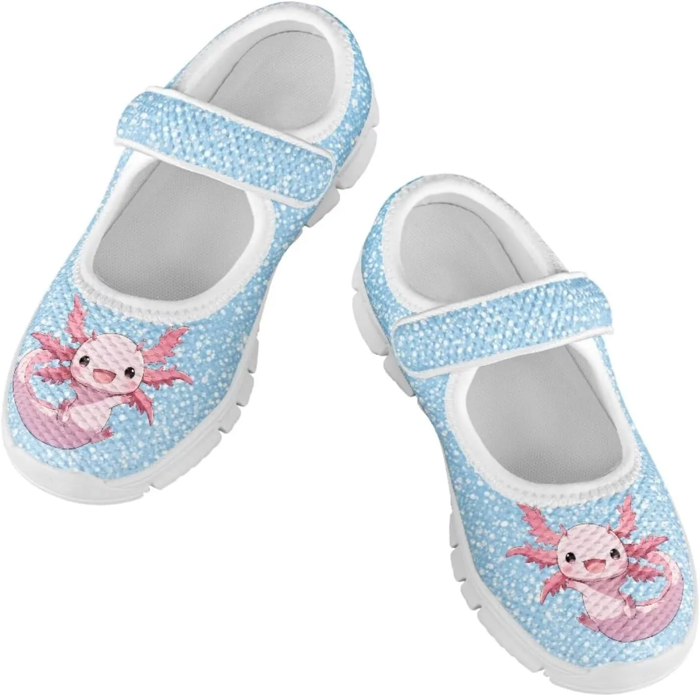 Girls Axolotl Mary Jane Dress Shoes Ballet Princess Flats Party Wedding School Shoes for Kids