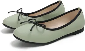 INEELUYI Women's Flats Comfortable Slip On Ballet Flats Soft Bow Flat Shoes