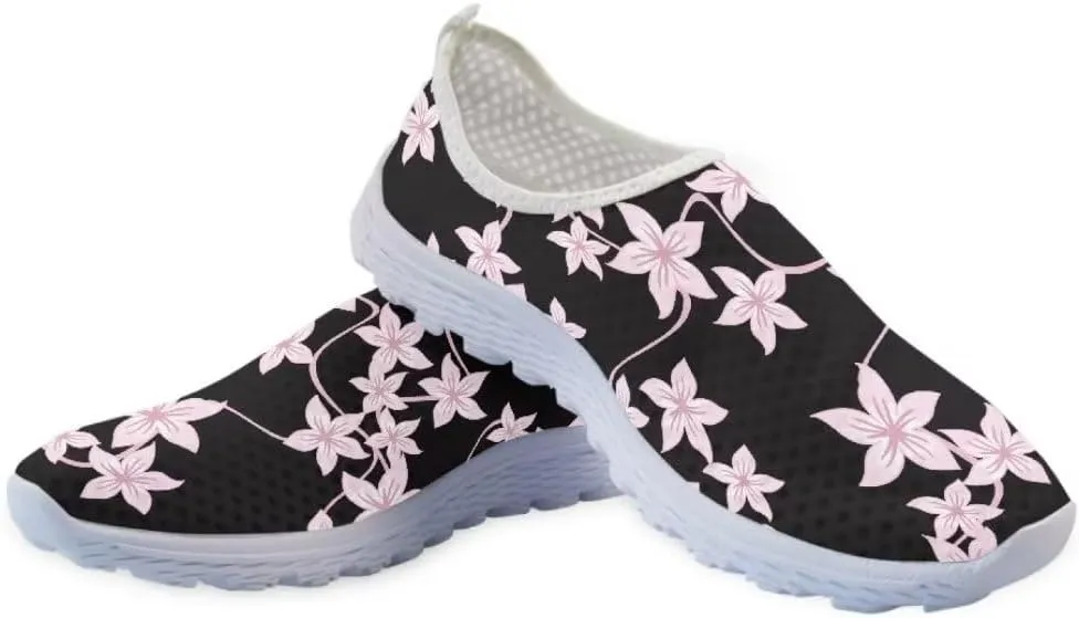 Jeiento Valentine's Day Shoes for Women Men Teenager Sweet Walking Tennis Slip-On Casual Loafers for Hiking Walking Sports Travel Jogging Mesh Shoes