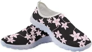 Jeiento Valentine's Day Shoes for Women Men Teenager Sweet Walking Tennis Slip-On Casual Loafers for Hiking Walking Sports Travel Jogging Mesh Shoes
