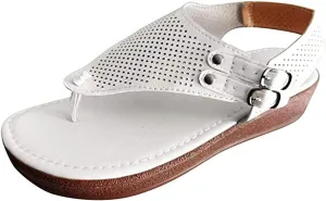 Ladmiple Sandals for Women 2023 Fashion Ankle Strap Flip Flop Sandal Casual Beach Clip Toe Slipppers Shoes Dressy Summer