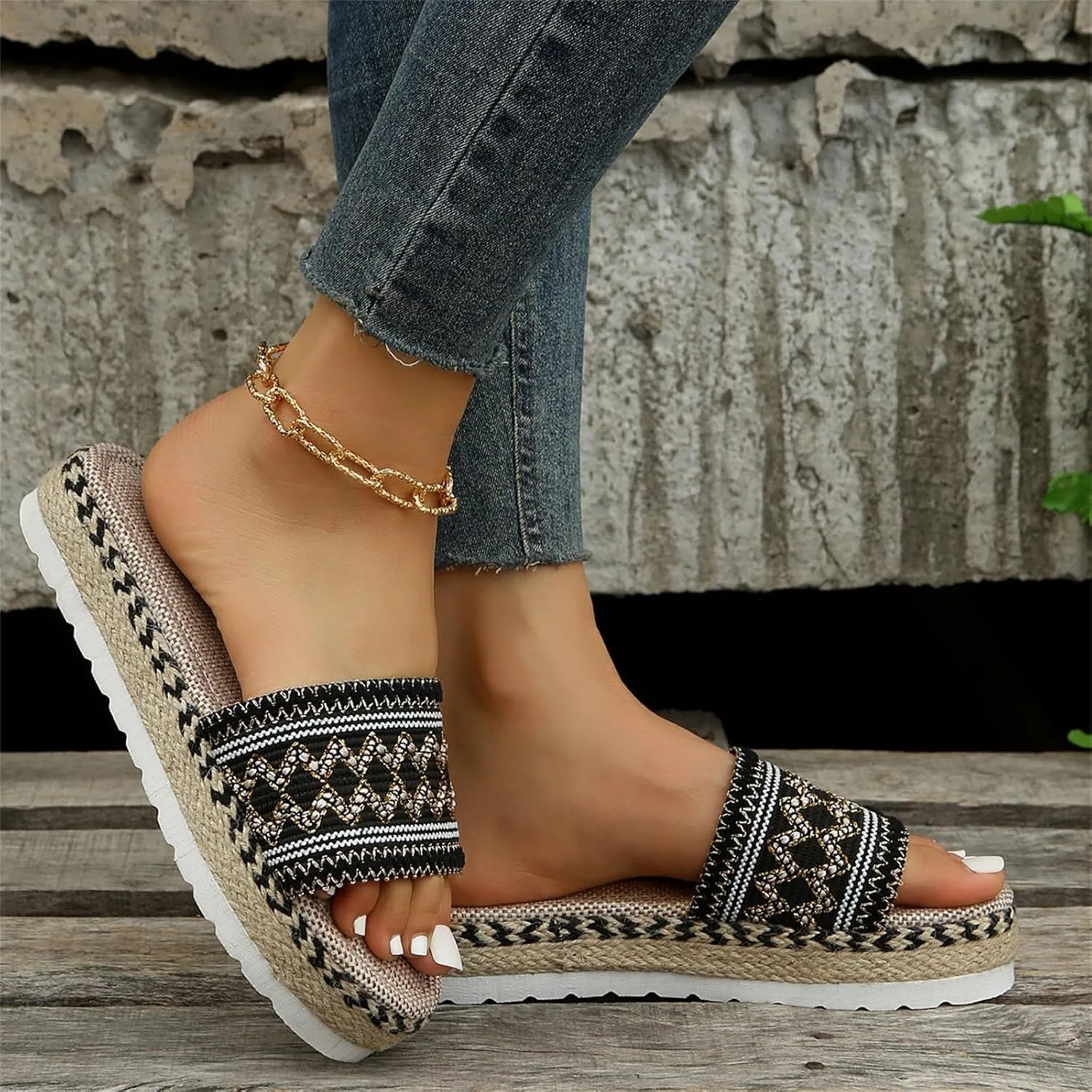 Ladmiple Sandals for Women Dressy Summer,Womens 2023 Cute Bow Knot Beach Comfy Flip Flops Casual Platform Shoes Sandals
