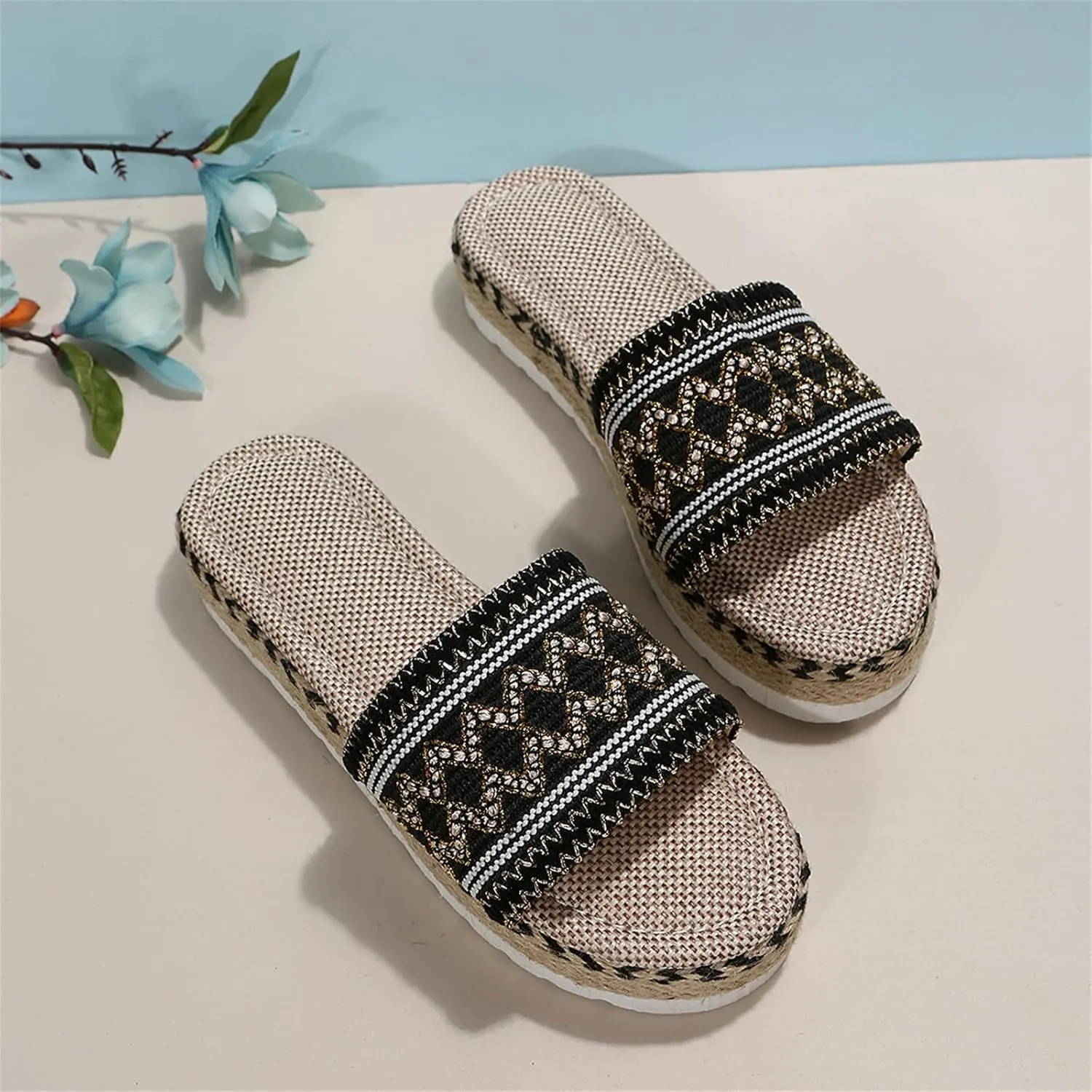 Ladmiple Sandals for Women Dressy Summer,Womens 2023 Cute Bow Knot Beach Comfy Flip Flops Casual Platform Shoes Sandals