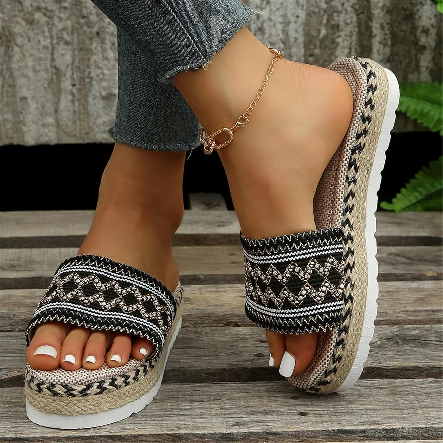 Ladmiple Sandals for Women Dressy Summer,Womens 2023 Cute Bow Knot Beach Comfy Flip Flops Casual Platform Shoes Sandals