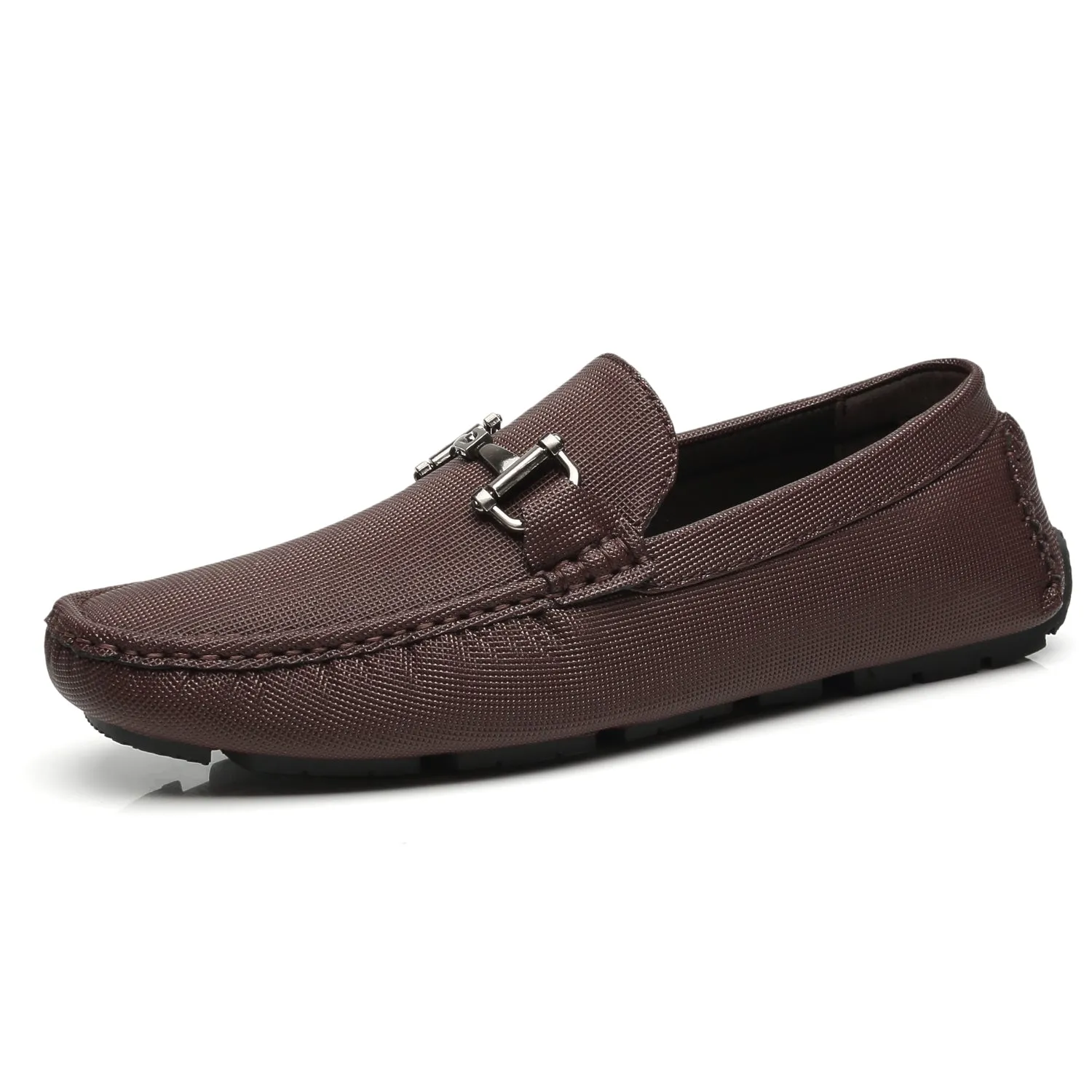 Men's Driving Moccasins Rover-1-burgundy