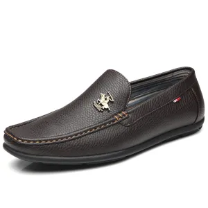 Men's Driving Moccasins Slip On Loafers Edwin-1-brown