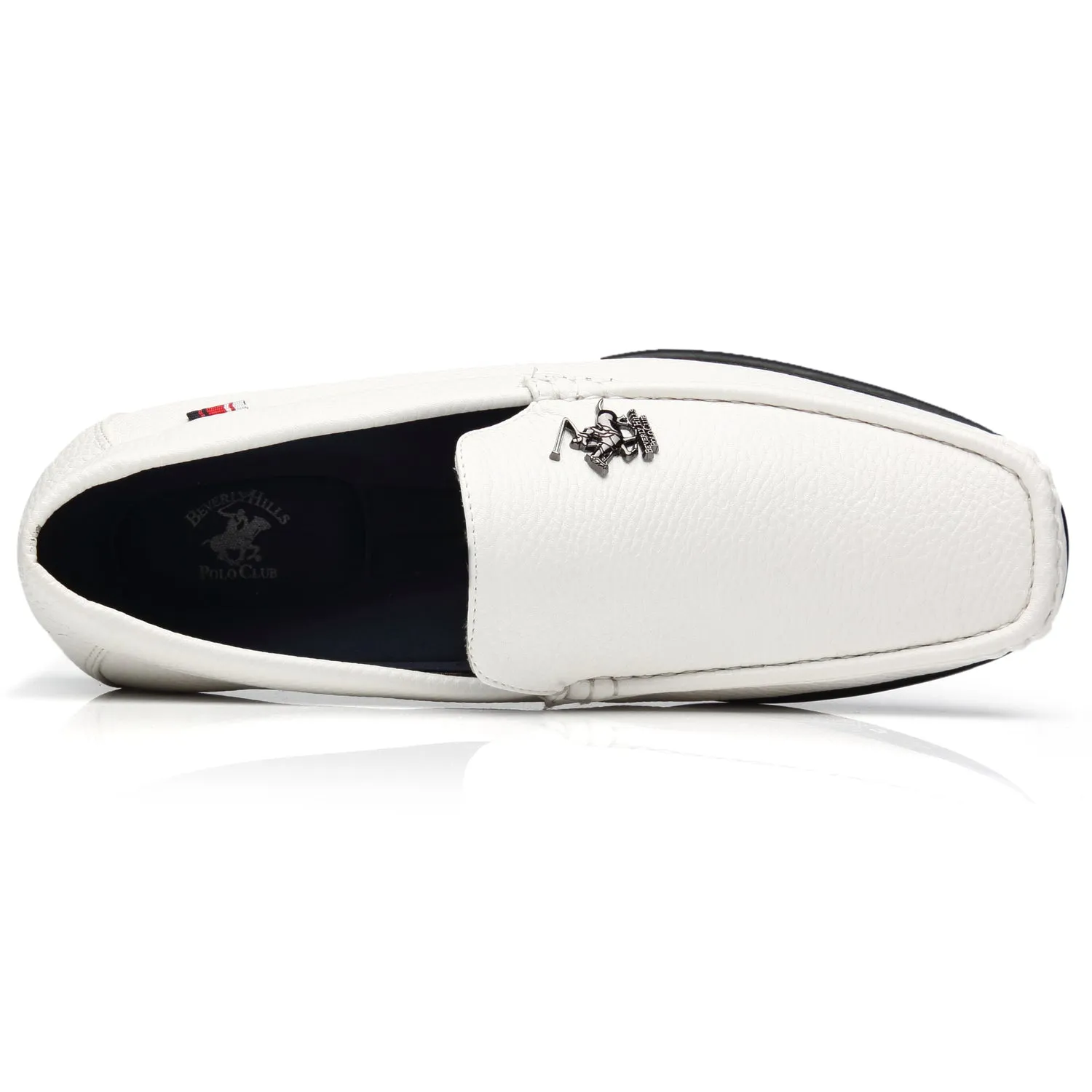 Men's Driving Moccasins Slip On Loafers Edwin-1-white