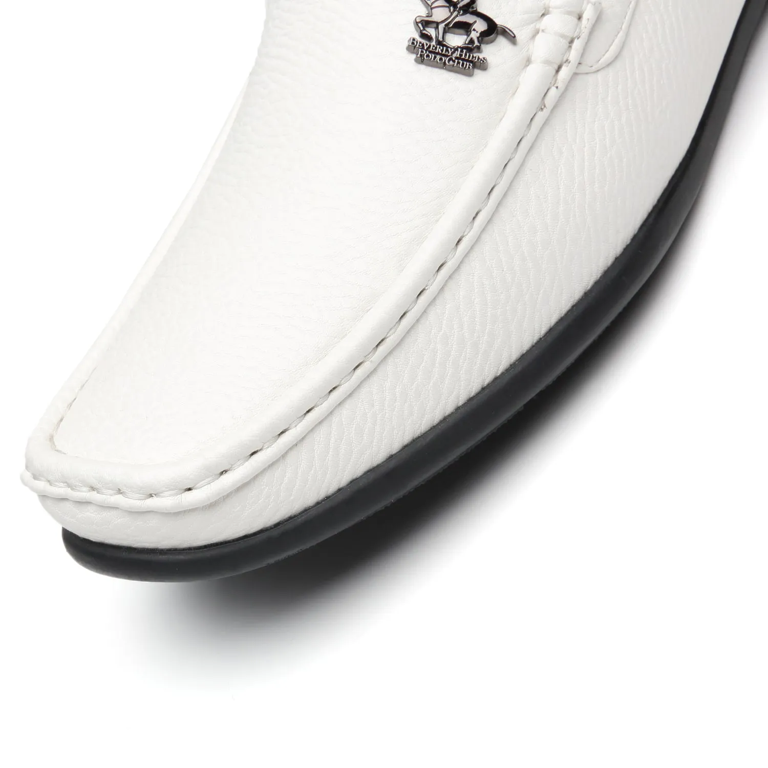 Men's Driving Moccasins Slip On Loafers Edwin-1-white