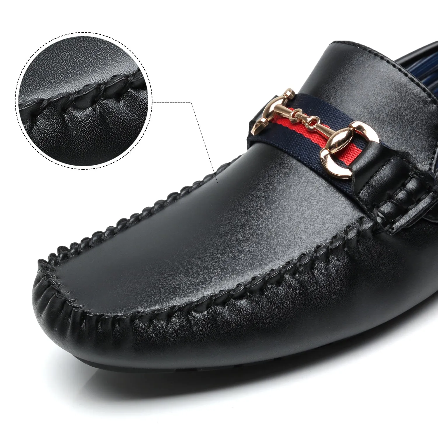 Men's Driving Moccasins Travis-1-black