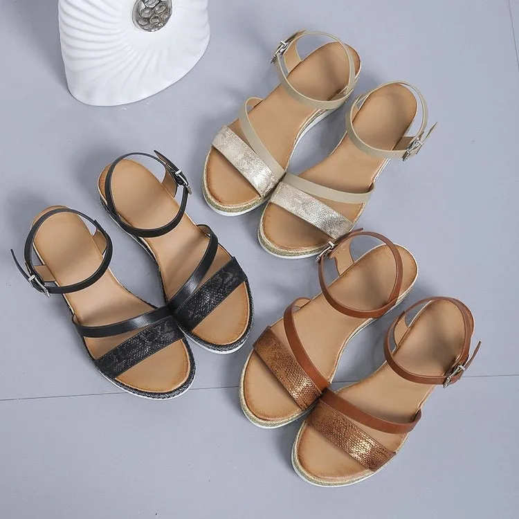 OCW Orthopedic Sandals For Women Buckle Strap Non-slip Outsoles