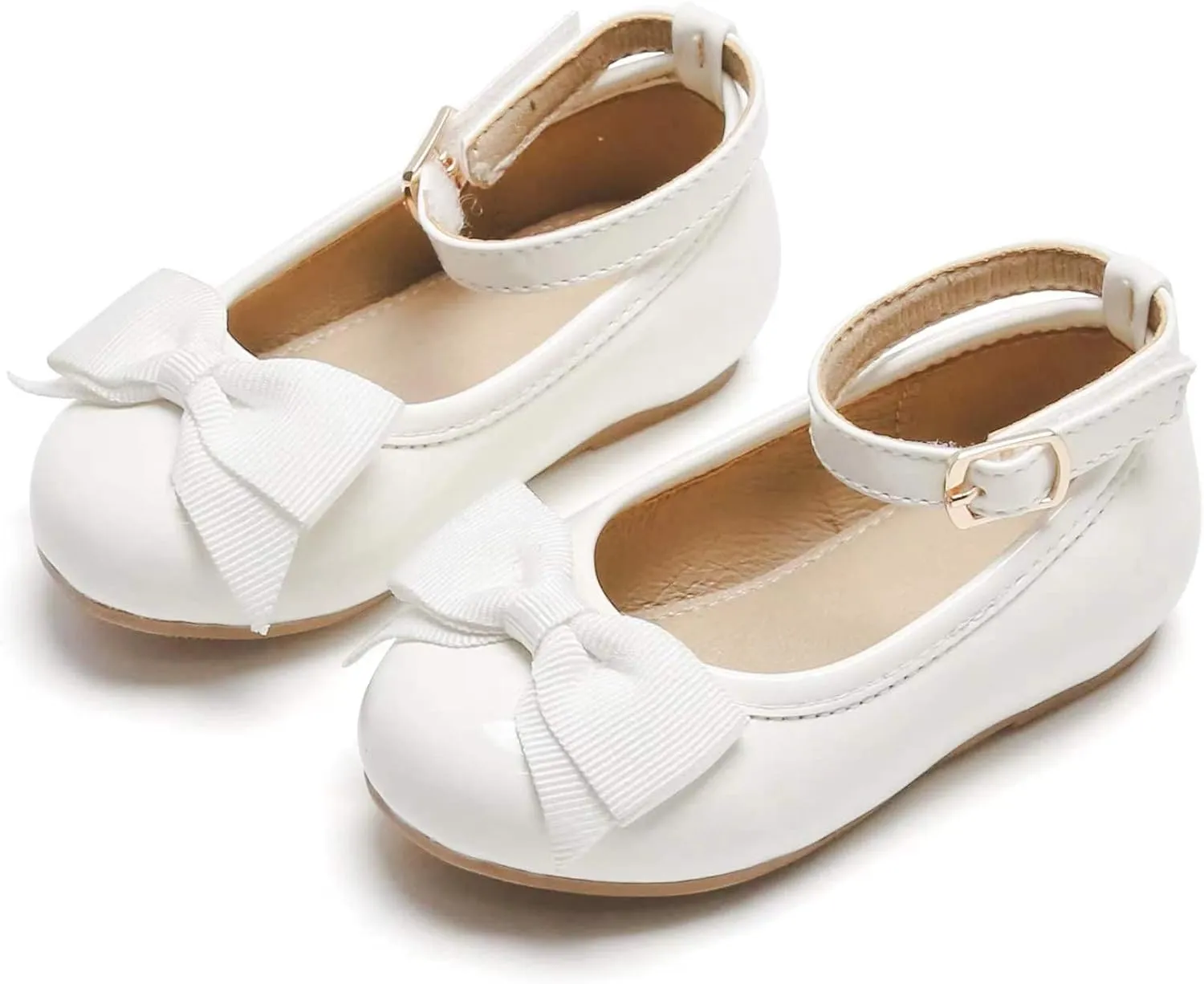 Otter MOMO Toddler/Little Girls Mary Jane Ballerina Flats Shoes Slip-on School Party Dress Shoes